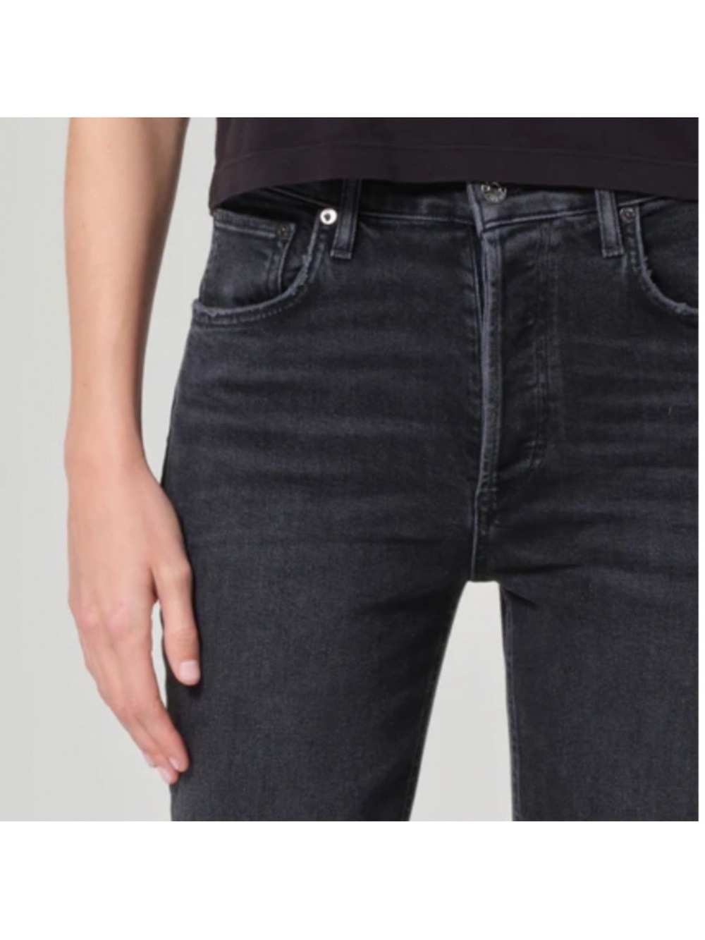 AGOLDE Riley High Rise Straight Crop Jeans 28 - Picture 3 of 13